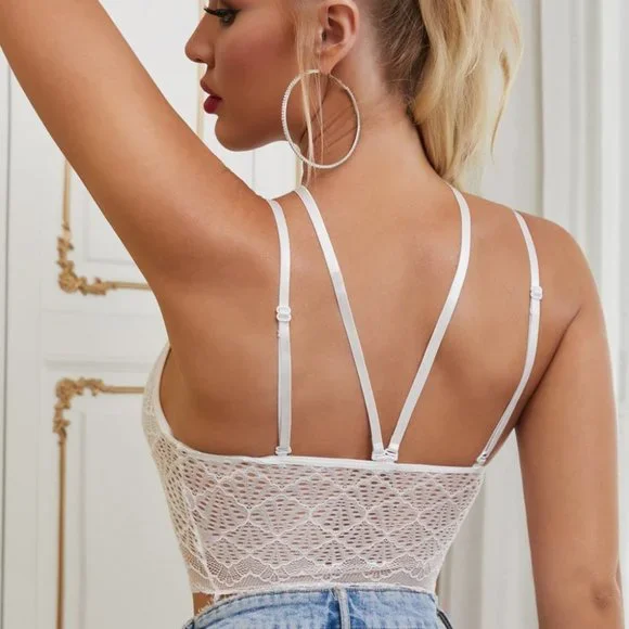 White Lace Bralette - Picture 2 of 5